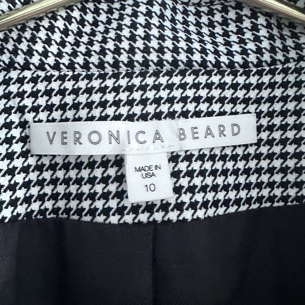 Veronica Beard Black and White Checkered Blazer - Picture 3 of 9